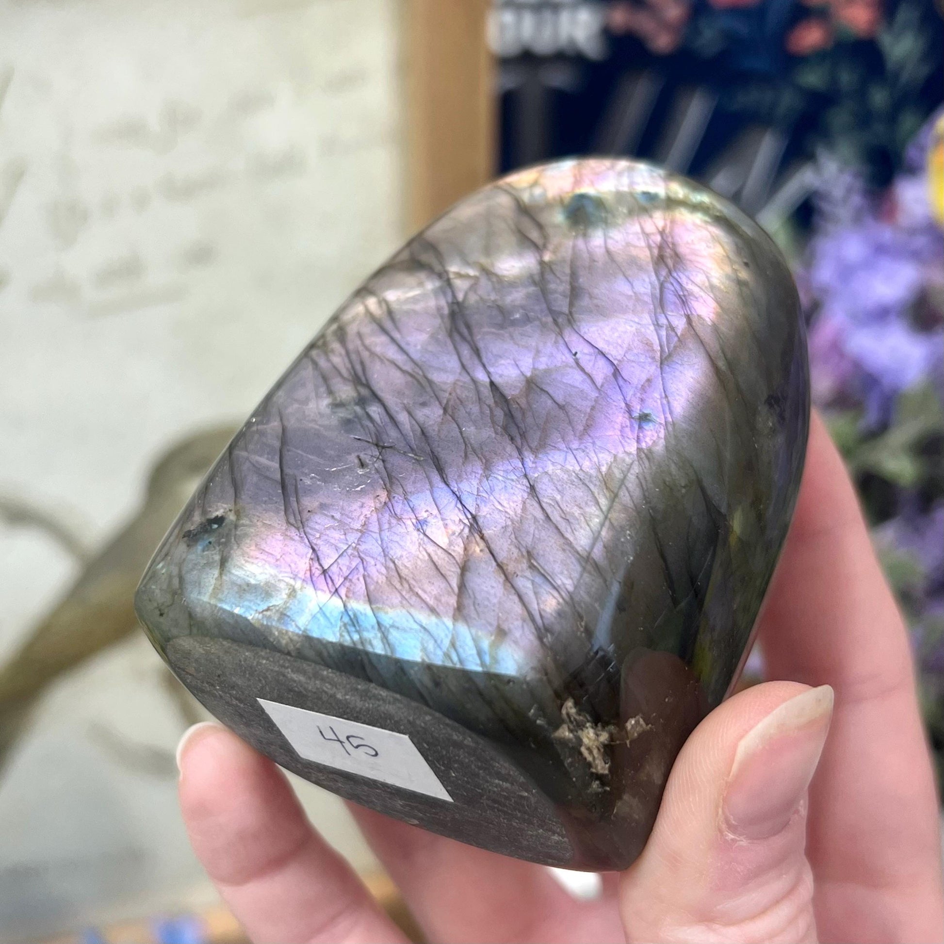 Purple Labradorite Freeform | Purple Lab Freeform | Sparkly Labradorite
