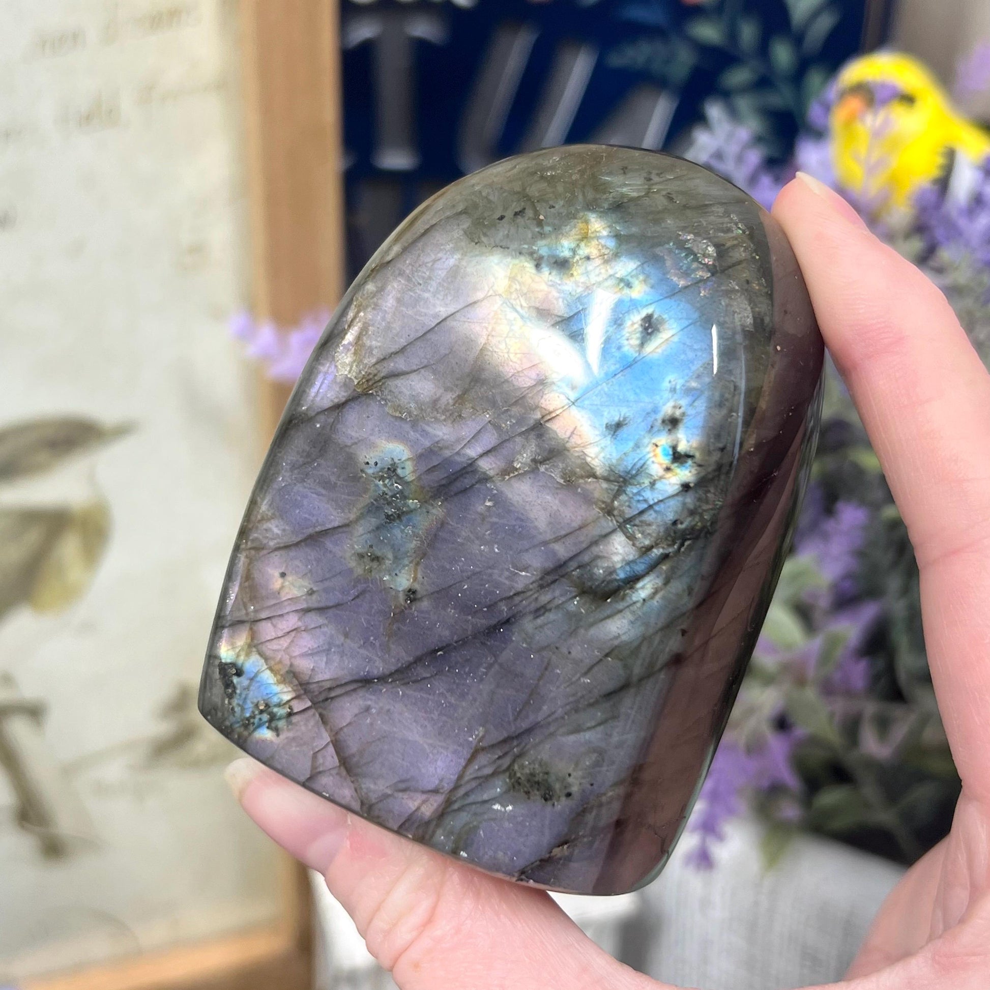 Purple Labradorite Freeform | Purple Lab Freeform | Sparkly Labradorite