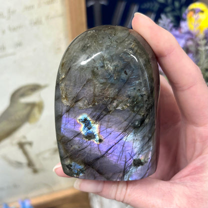 Purple Labradorite Freeform | Purple Lab Freeform | Sparkly Labradorite