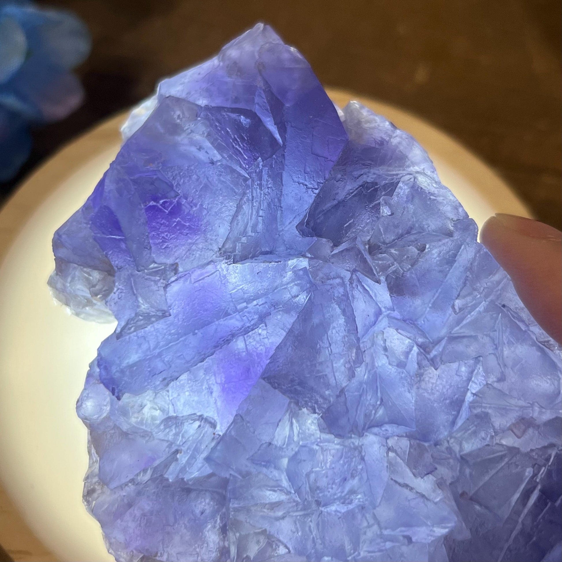 Purple and Blue Fluorite from Mongolia | Mongolian Fluorite Cluster | Cubic Fluorite