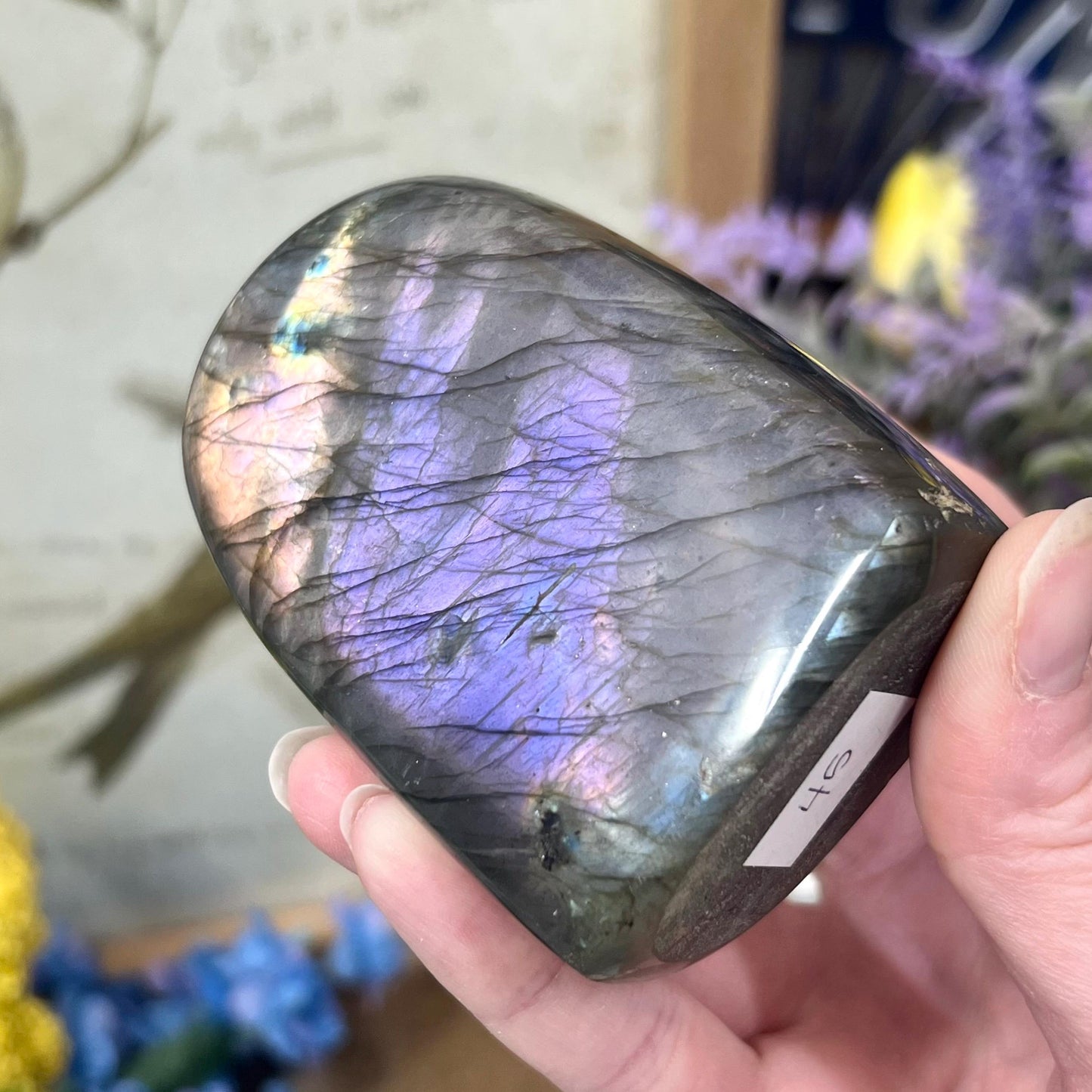 Purple Labradorite Freeform | Purple Lab Freeform | Sparkly Labradorite