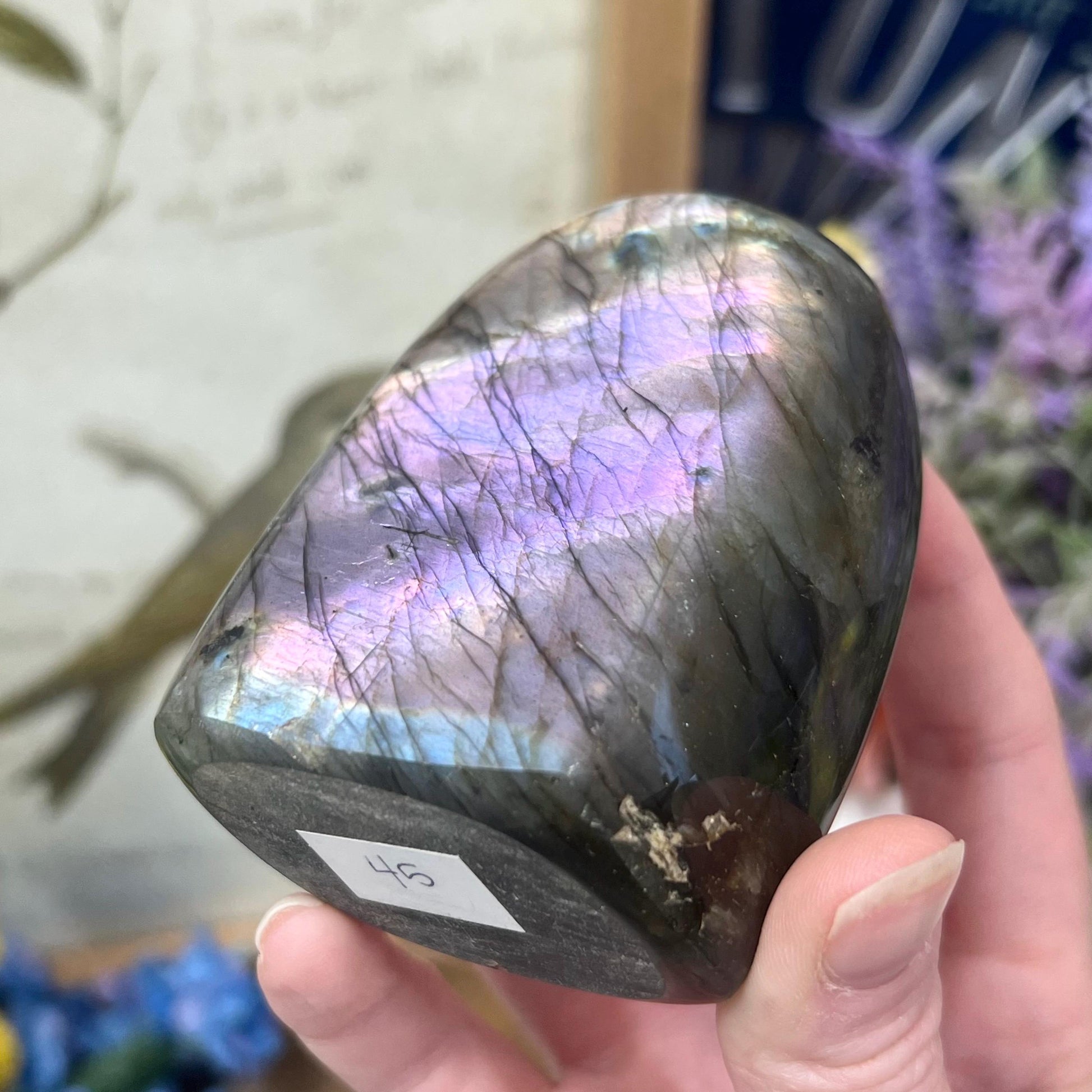Purple Labradorite Freeform | Purple Lab Freeform | Sparkly Labradorite