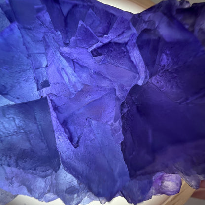 Purple and Blue Fluorite from Mongolia | Mongolian Fluorite Cluster | Cubic Fluorite