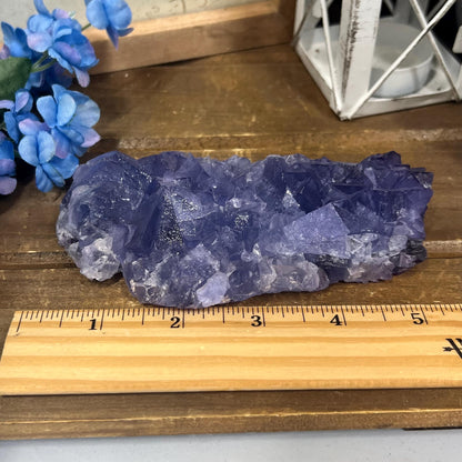 Purple and Blue Fluorite from Mongolia | Mongolian Fluorite Cluster | Cubic Fluorite