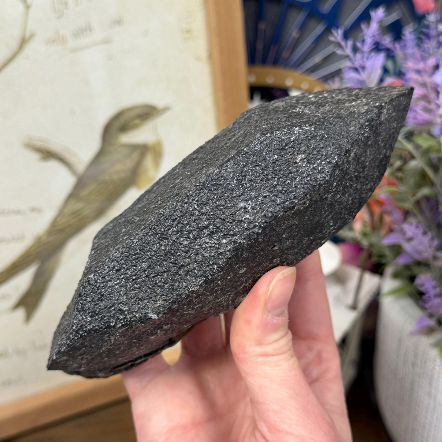 Rare Large Basalt Quartz Pseudomorph from Minas Gerais, Brazil | Black Quartz | Quartz Specimen | Mineral Pseudomorph