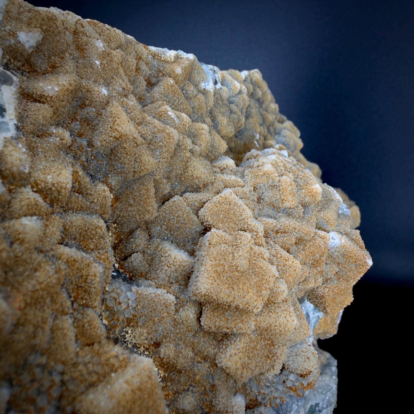 XL Cubic Fluorite with Quartz Druzy Overgrowth | Cubic Fluorite & Sparkling Quartz | Fluorite Cabinet Specimen | Mineral Specimen