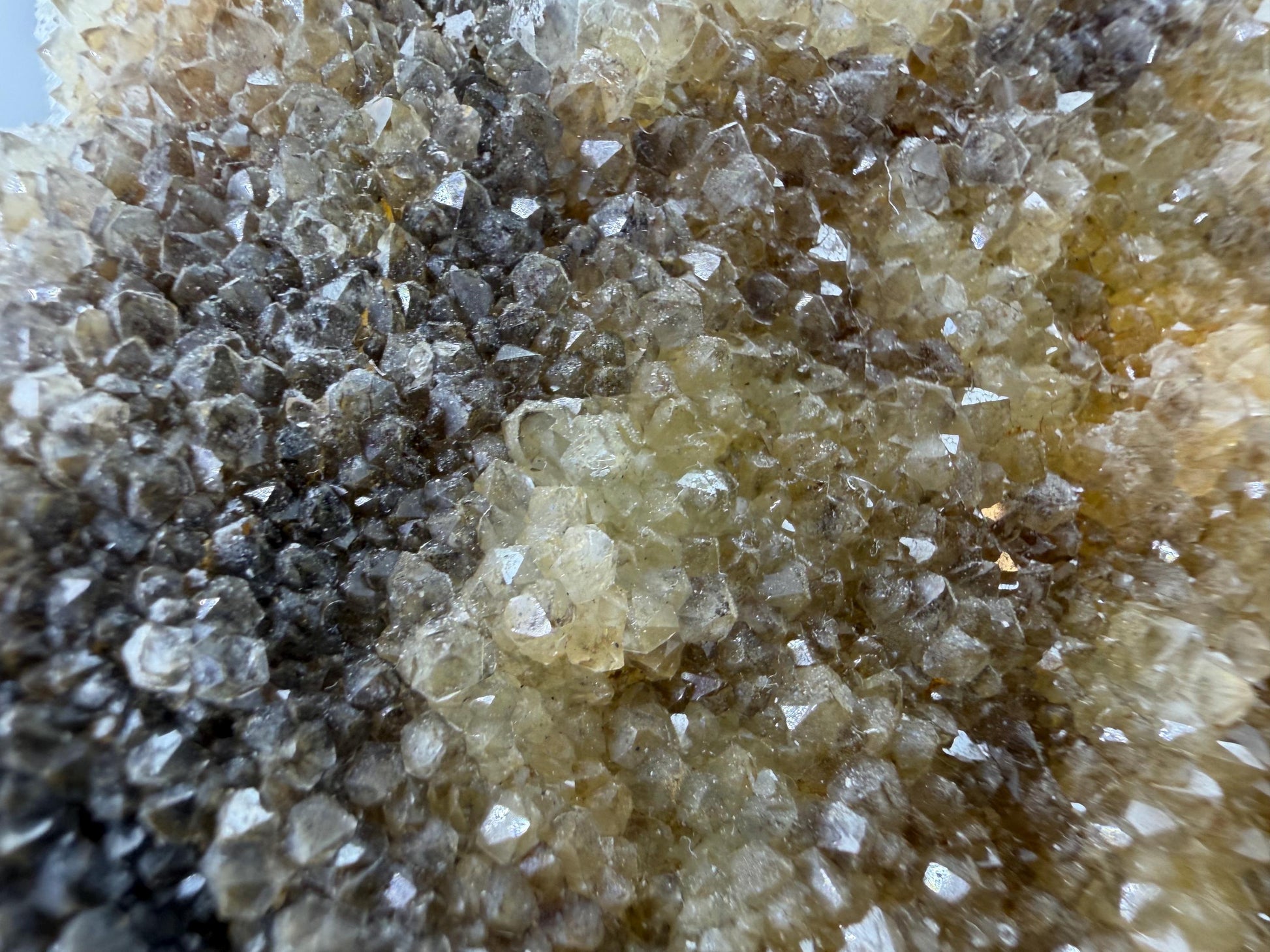 XL Cubic Fluorite with Quartz Druzy Overgrowth | Cubic Fluorite & Sparkling Quartz | Fluorite Cabinet Specimen | Mineral Specimen