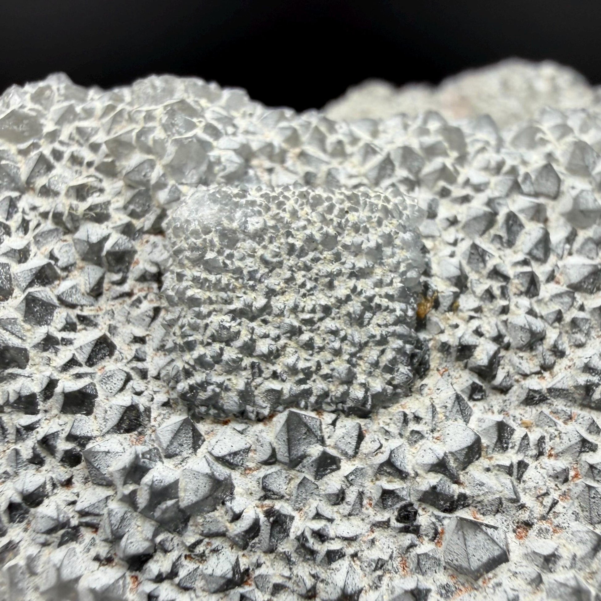 Sparkling Druzy Quartz on Cubic Fluorite | Quartz Epimorphs After Fluorite Cubes | Light Green Fluorite Mineral Specimen