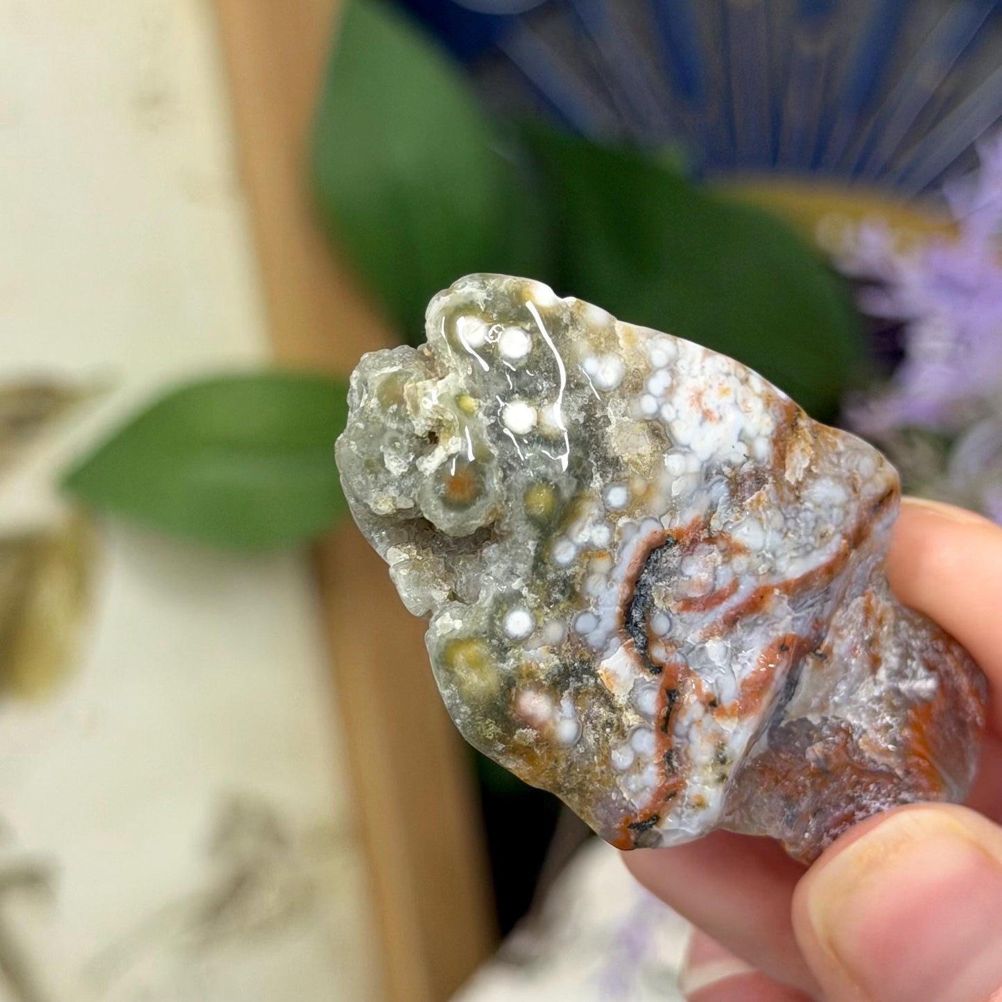 Ocean Jasper Tumble Set | Marovato OJ | Colorful Ocean Jasper Tumbles | Druzy Ocean Jasper