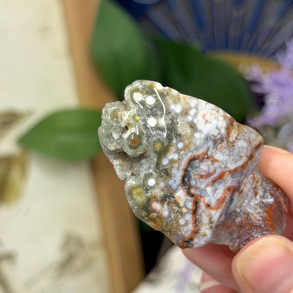 Ocean Jasper Tumble Set | Marovato OJ | Colorful Ocean Jasper Tumbles | Druzy Ocean Jasper