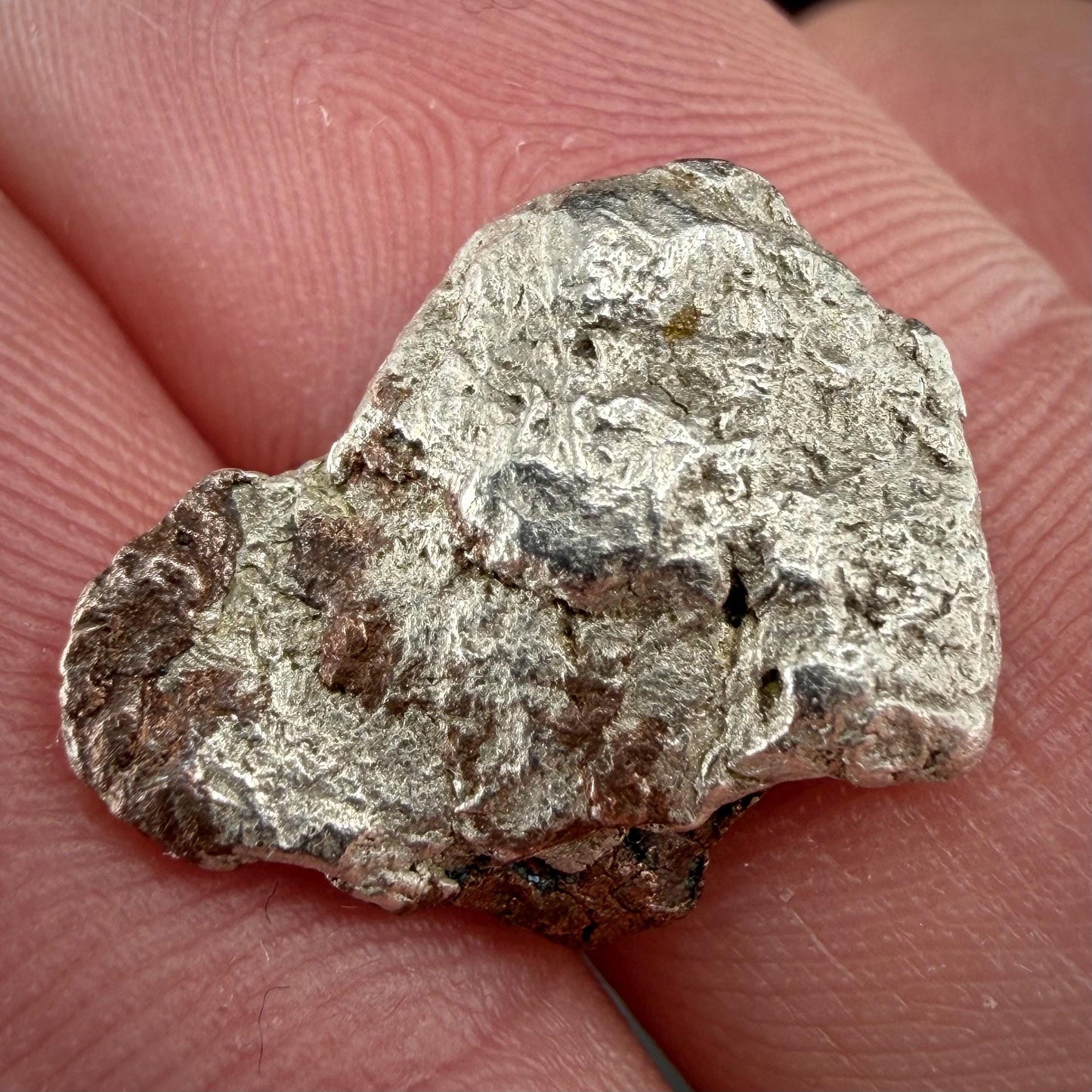 Native Silver-Copper ‘Half-Breed’ Nugget | 4.35g | Native Silver + Michigan Copper | Natural Copper Formation | Keweenaw Peninsula, Michigan