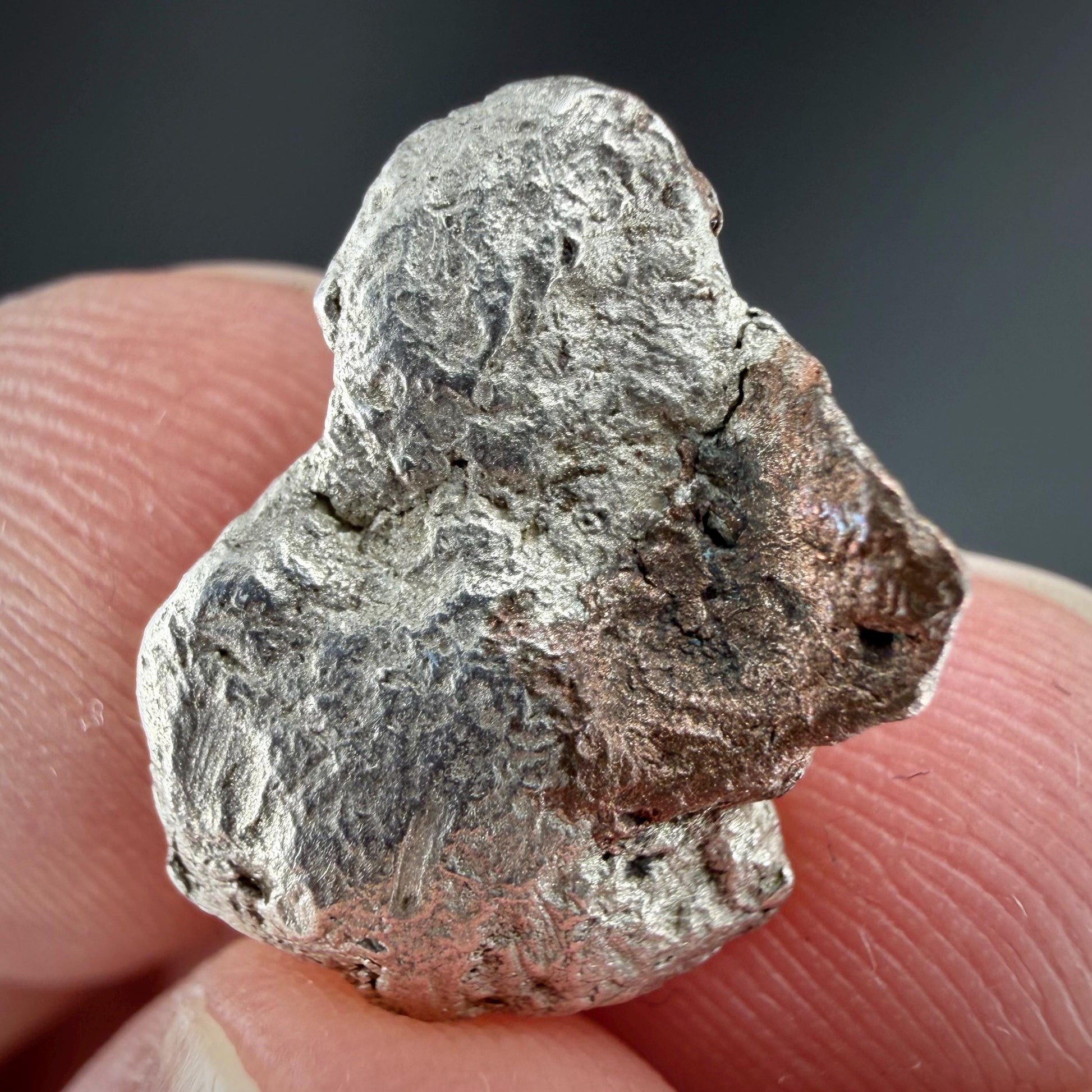 Native Silver-Copper ‘Half-Breed’ Nugget | 4.35g | Native Silver + Michigan Copper | Natural Copper Formation | Keweenaw Peninsula, Michigan