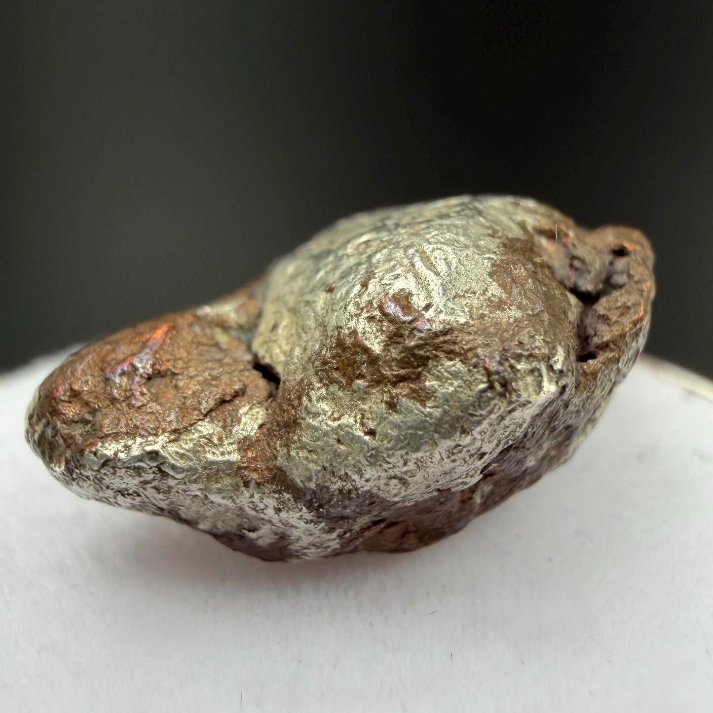 Native Silver-Copper ‘Half-Breed’ Nugget | 5.64g | Native Silver + Michigan Copper | Natural Copper Formation | Keweenaw Peninsula, Michigan