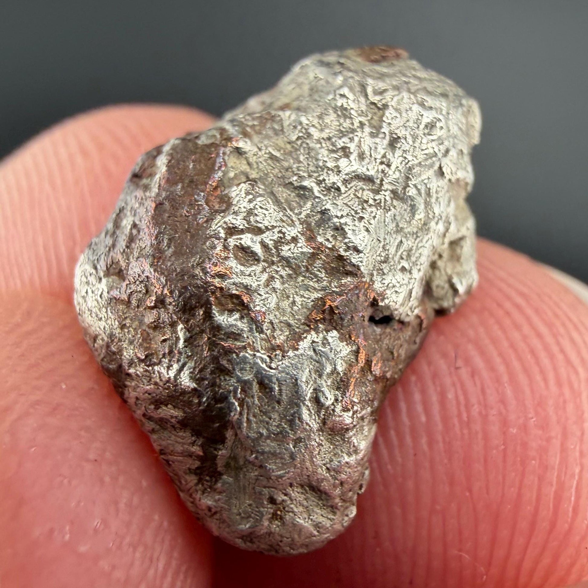 Native Silver-Copper ‘Half-Breed’ Nugget | 5.64g | Native Silver + Michigan Copper | Natural Copper Formation | Keweenaw Peninsula, Michigan