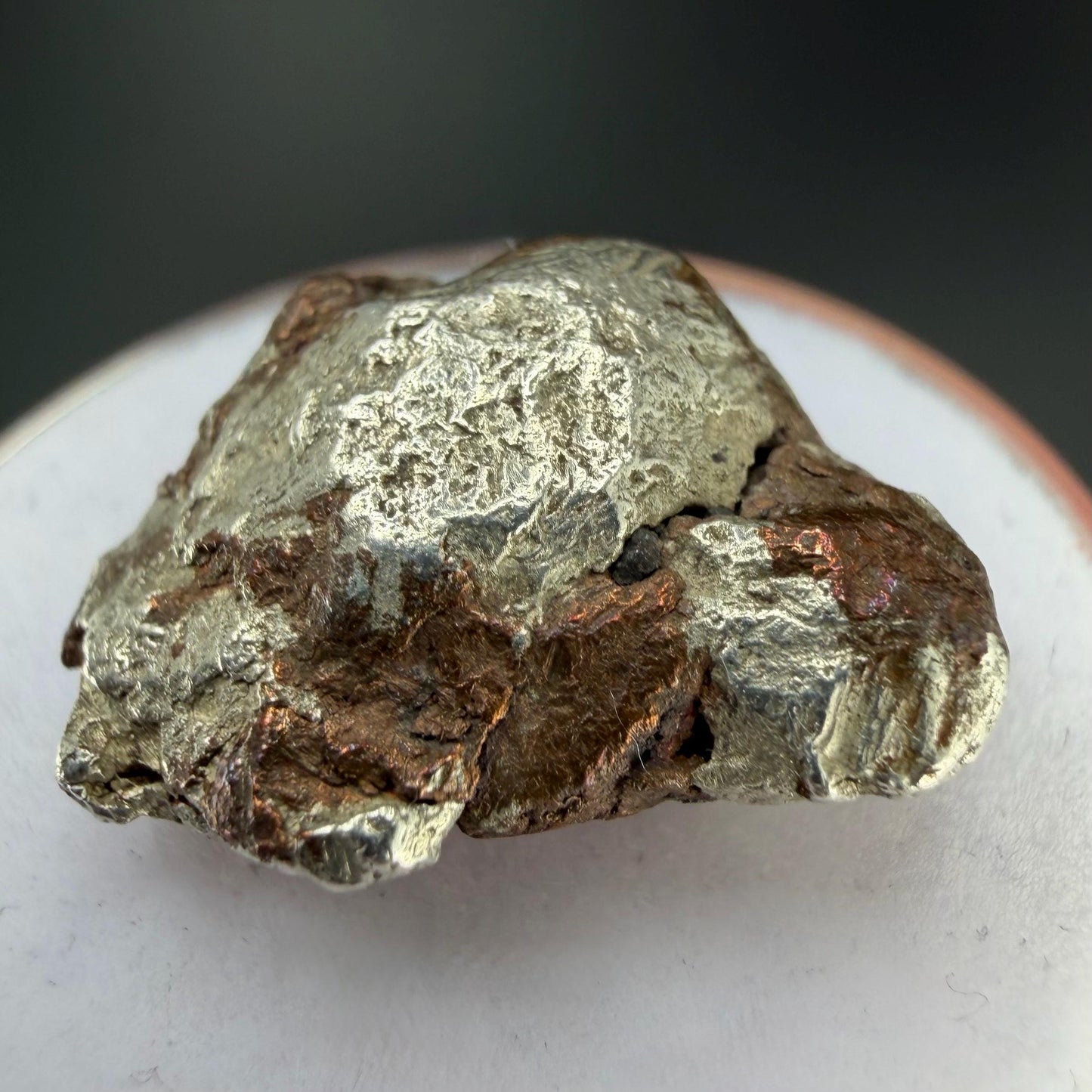Native Silver-Copper ‘Half-Breed’ Nugget | 5.64g | Native Silver + Michigan Copper | Natural Copper Formation | Keweenaw Peninsula, Michigan