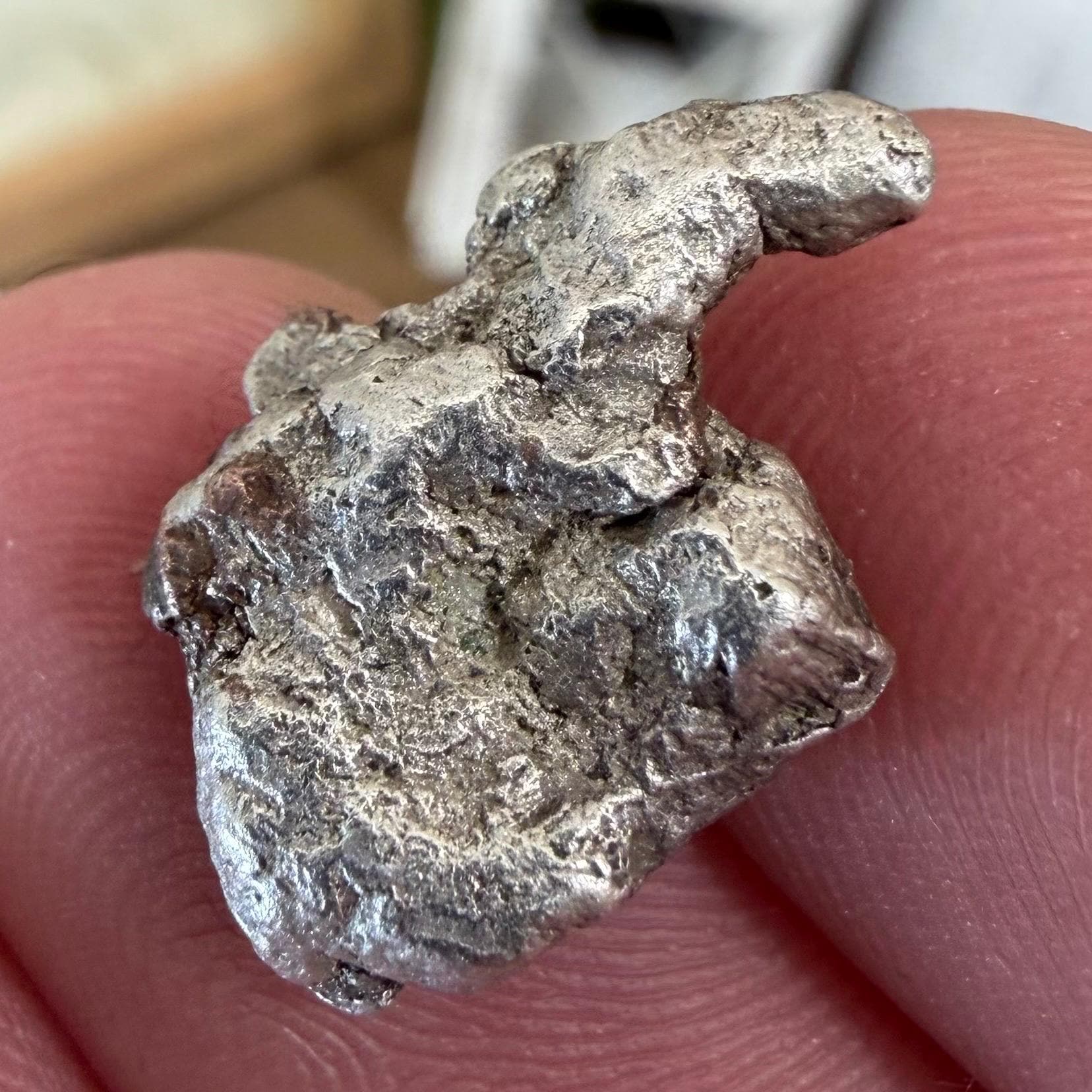 Native Silver ‘Half-Breed’ Nugget | 4.35g | Native Silver + Michigan Copper | Natural Copper Formation | Keweenaw Peninsula, Michigan