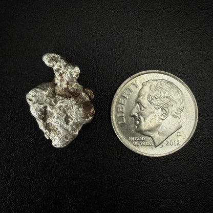 Native Silver ‘Half-Breed’ Nugget | 4.35g | Native Silver + Michigan Copper | Natural Copper Formation | Keweenaw Peninsula, Michigan