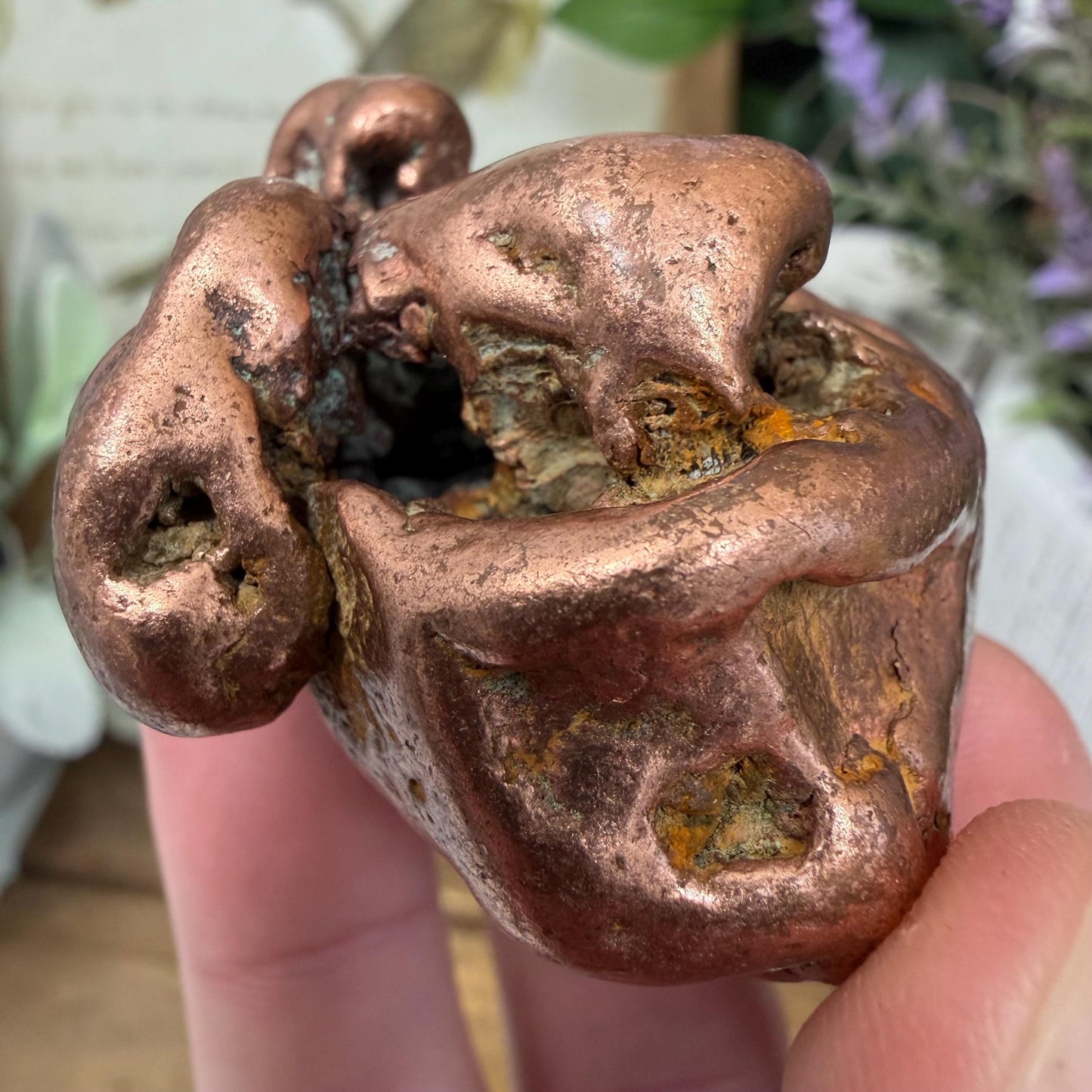 Large Native Copper Nugget | 193 grams | 0.425 lbs | Michigan Copper | Natural Copper Specimen | Keweenaw Copper