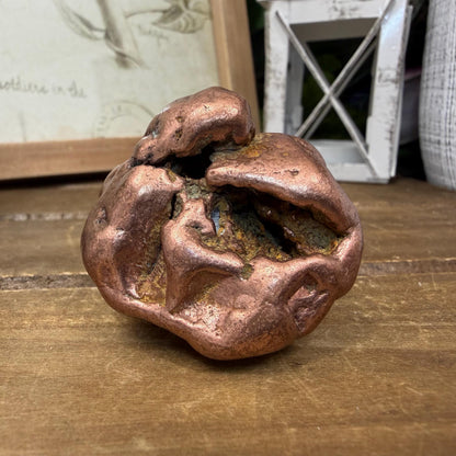 Large Native Copper Nugget | 193 grams | 0.425 lbs | Michigan Copper | Natural Copper Specimen | Keweenaw Copper