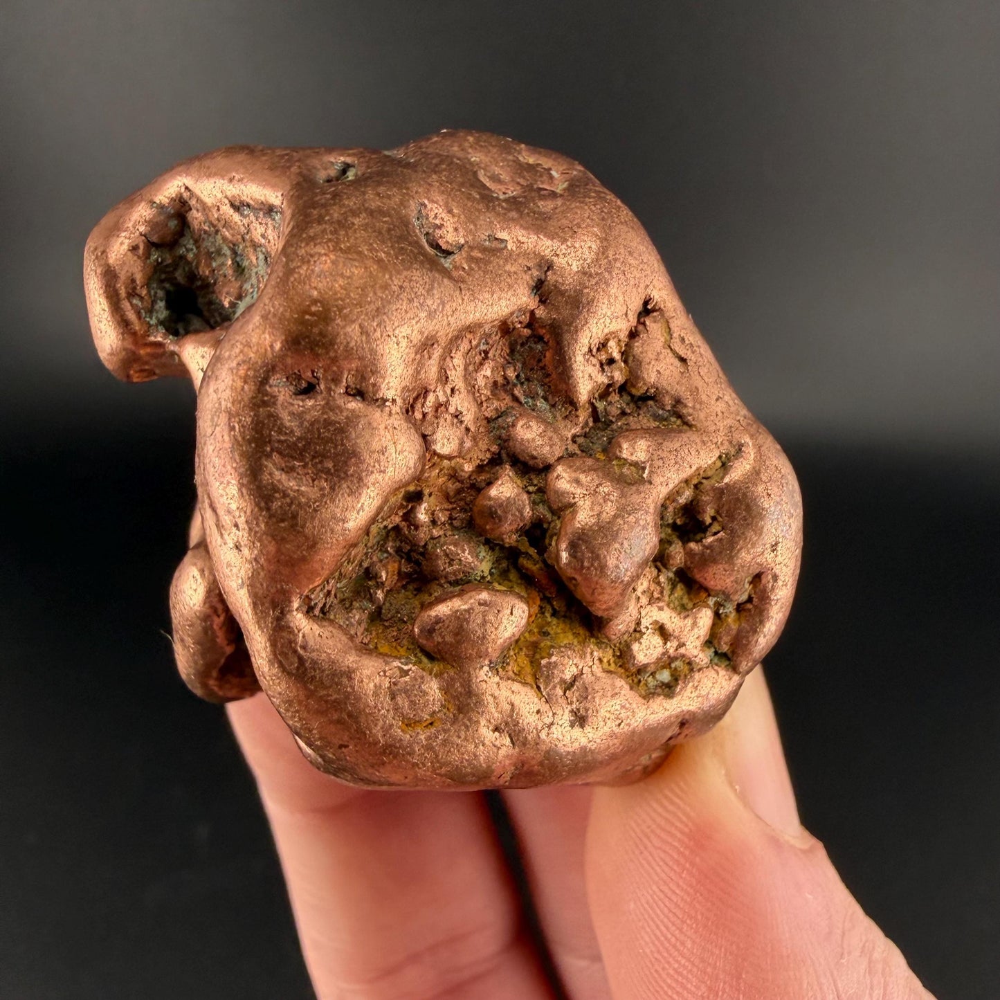 Large Native Copper Nugget | 193 grams | 0.425 lbs | Michigan Copper | Natural Copper Specimen | Keweenaw Copper