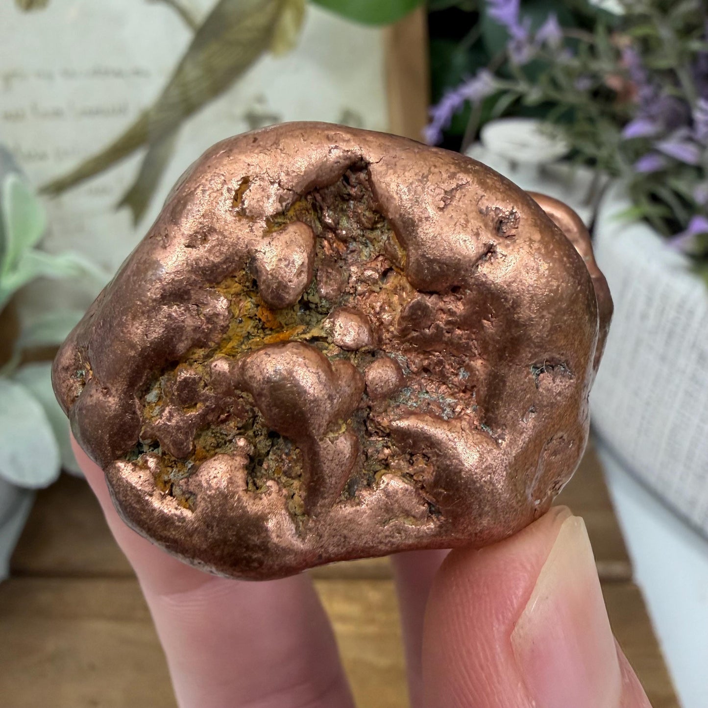 Large Native Copper Nugget | 193 grams | 0.425 lbs | Michigan Copper | Natural Copper Specimen | Keweenaw Copper