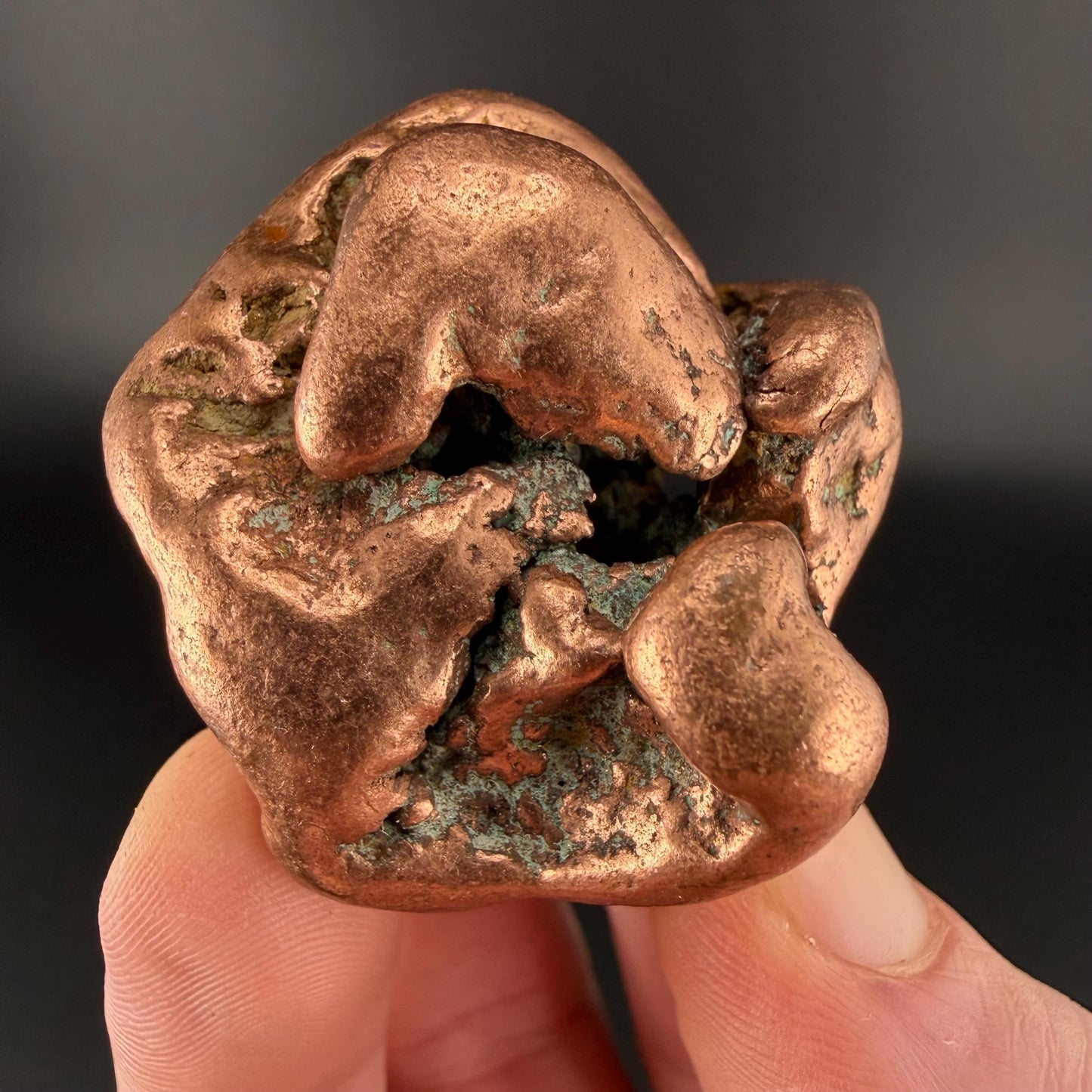 Large Native Copper Nugget | 193 grams | 0.425 lbs | Michigan Copper | Natural Copper Specimen | Keweenaw Copper