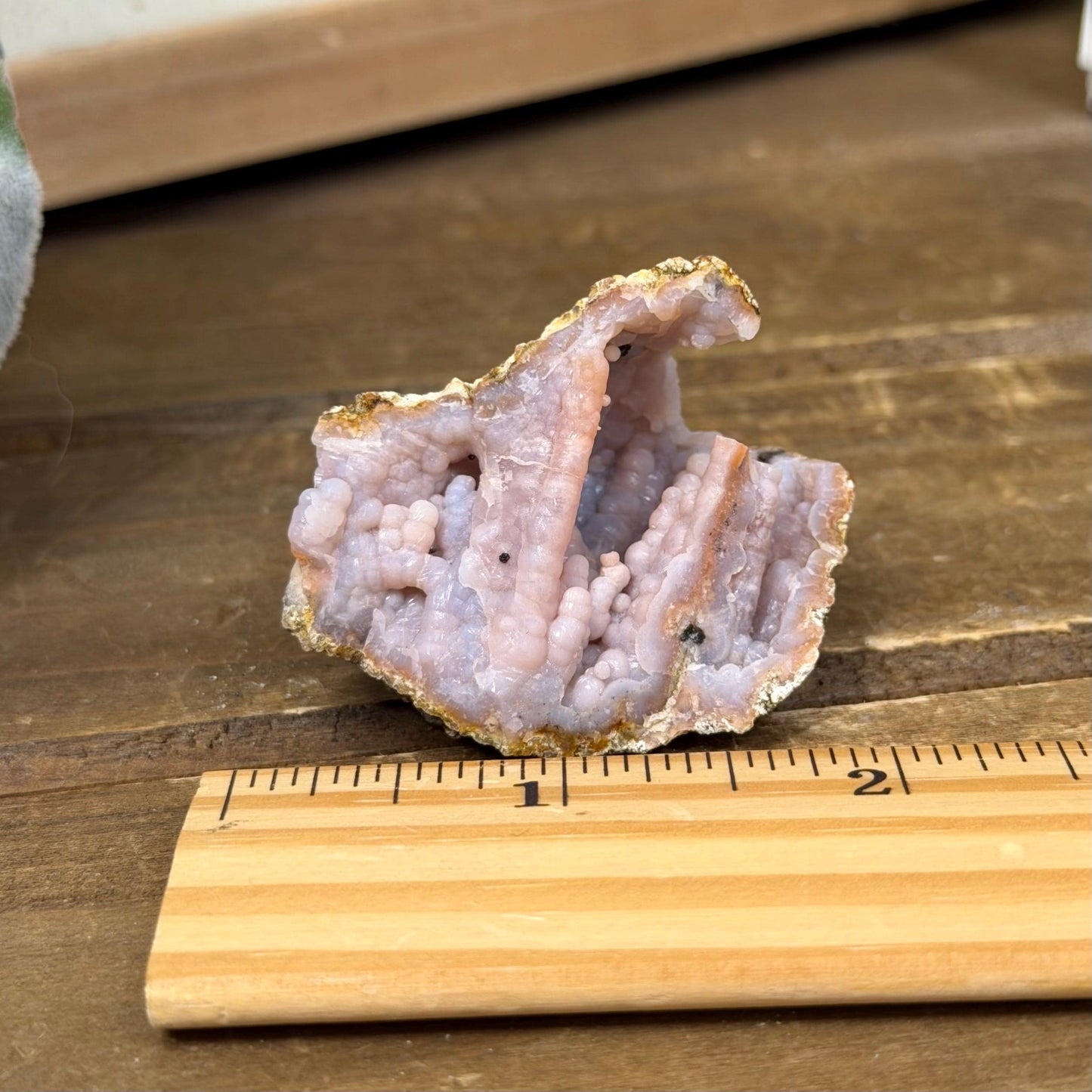 Raw Pink Botryoidal Chalcedony Specimen from Morocco | Chalcedony Geode