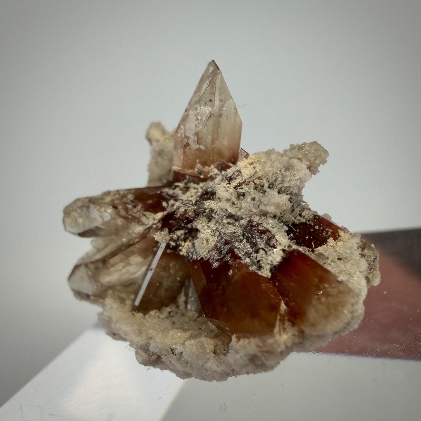 Utah Topaz Crystal Cluster on Matrix | Natural Champagne Topaz from the Thomas Range | Utah Mineral Specimen