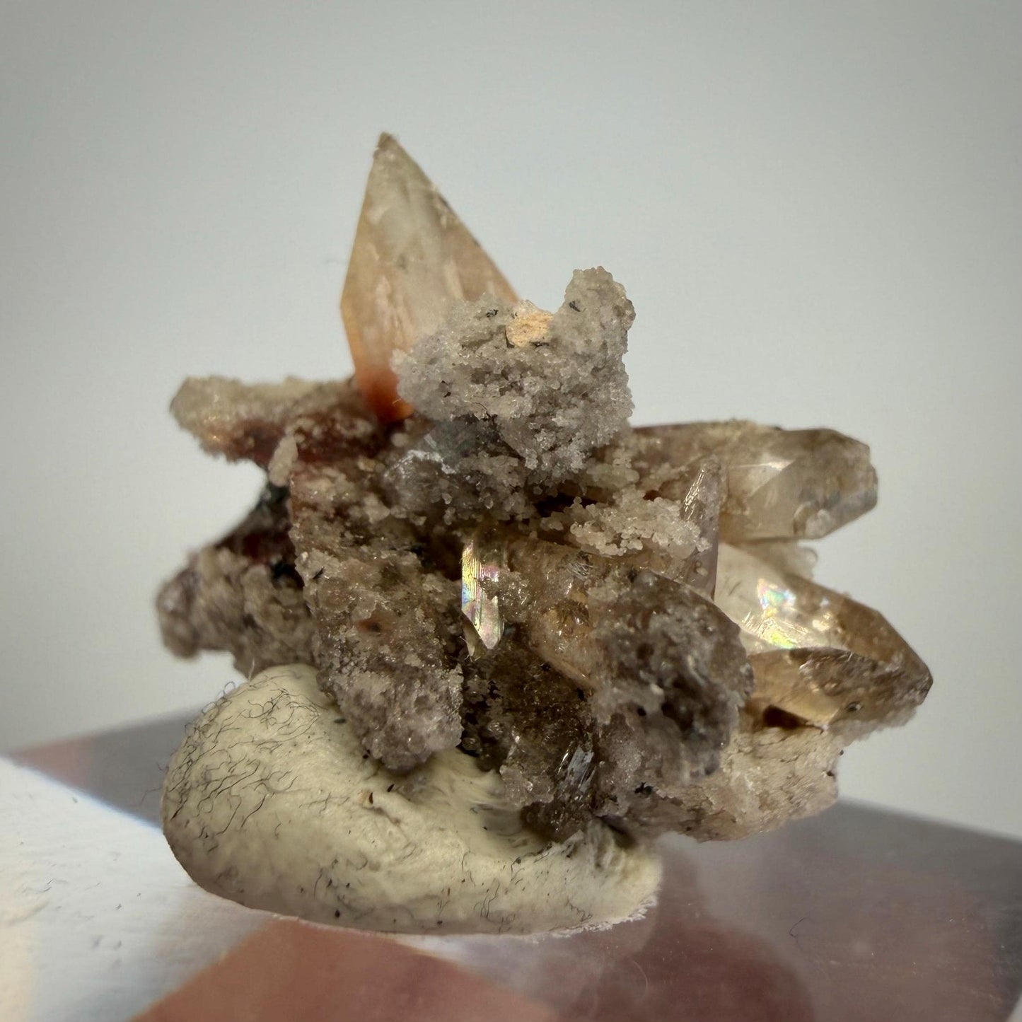 Utah Topaz Crystal Cluster on Matrix | Natural Champagne Topaz from the Thomas Range | Utah Mineral Specimen