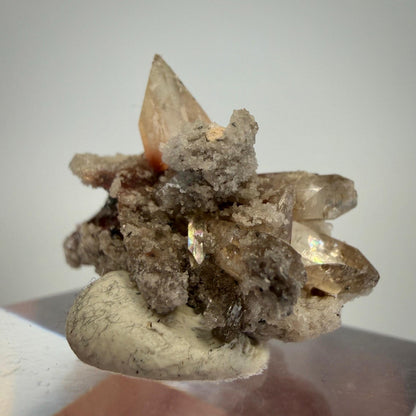 Utah Topaz Crystal Cluster on Matrix | Natural Champagne Topaz from the Thomas Range | Utah Mineral Specimen