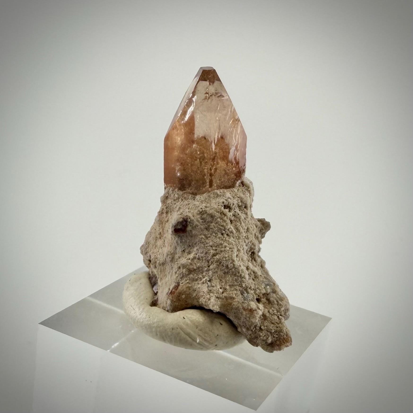 Utah Topaz Crystal on Matrix | Natural Champagne Topaz from the Thomas Range | Utah Mineral Specimen