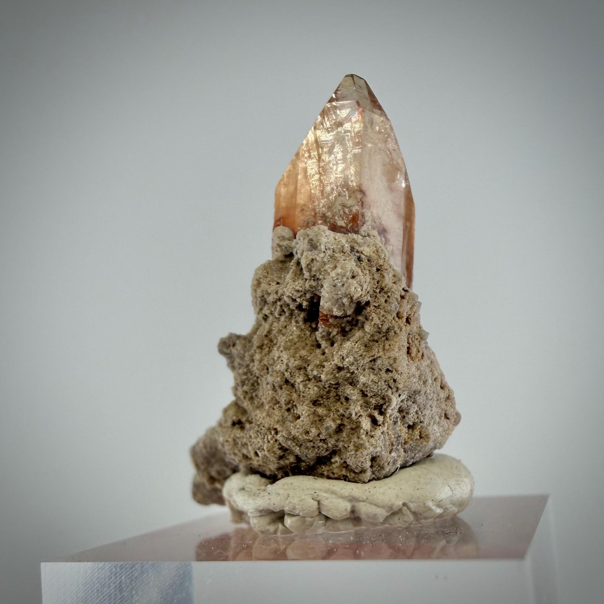Utah Topaz Crystal on Matrix | Natural Champagne Topaz from the Thomas Range | Utah Mineral Specimen
