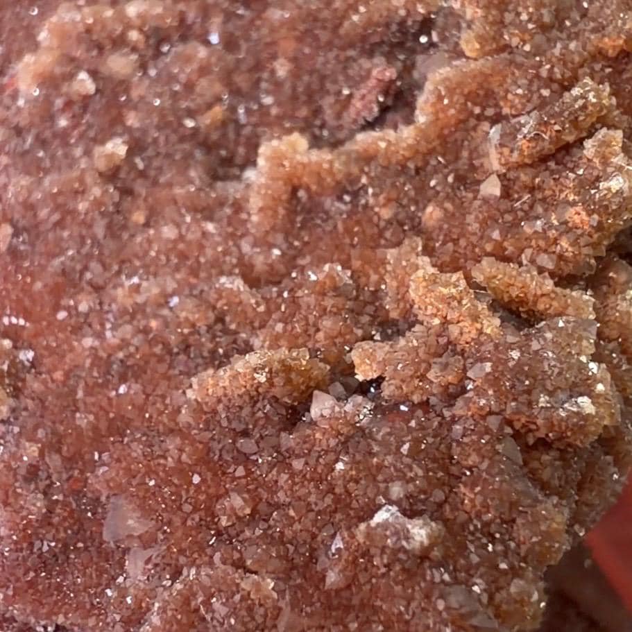 High Quality Moroccan Hematoid Quartz Cluster | Red Hematite Quartz | Red Dragon Hematoid Quartz | Fire Quartz Cluster