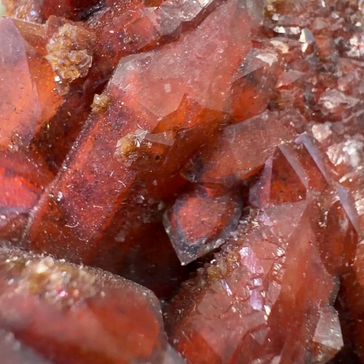 High Quality Moroccan Hematoid Quartz Cluster | Red Hematite Quartz | Red Dragon Hematoid Quartz | Fire Quartz Cluster