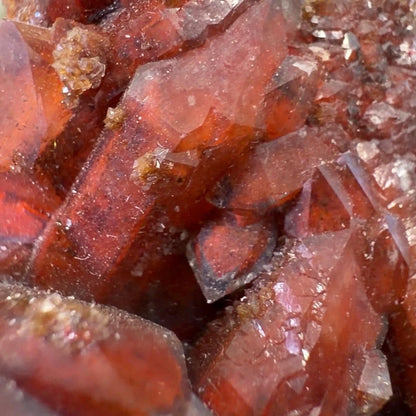 High Quality Moroccan Hematoid Quartz Cluster | Red Hematite Quartz | Red Dragon Hematoid Quartz | Fire Quartz Cluster