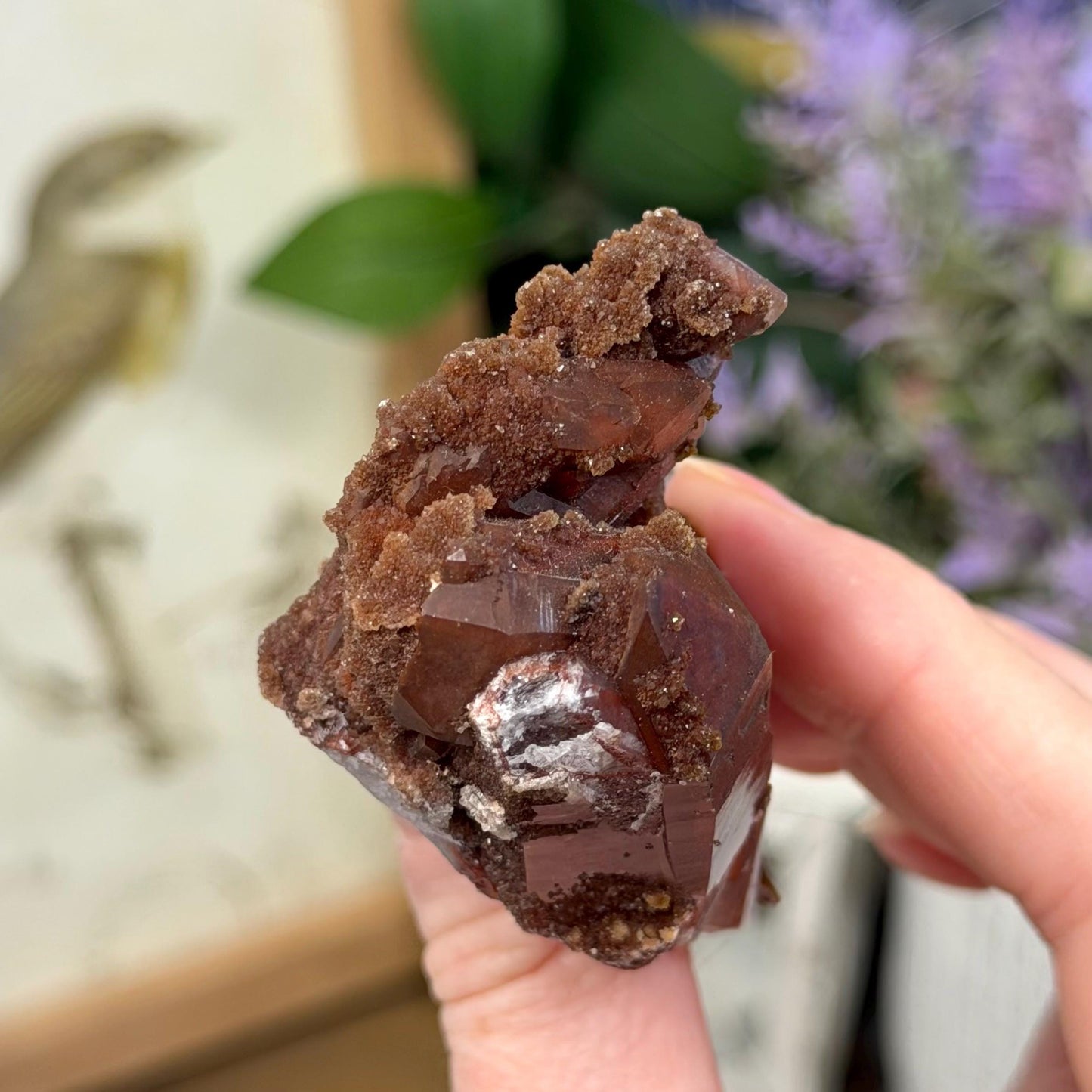 High Quality Moroccan Hematoid Quartz Cluster | Red Hematite Quartz | Red Dragon Hematoid Quartz | Fire Quartz Cluster