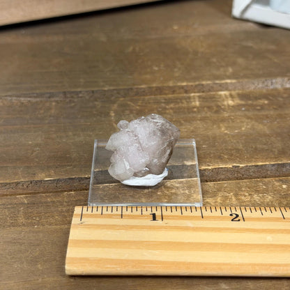 Rare Elestial Smoky Quartz Over Crystallized Rose Quartz Specimen from Minas Gerais, Brazil | Canga Rosa Cluster | Smoky Rose Quartz