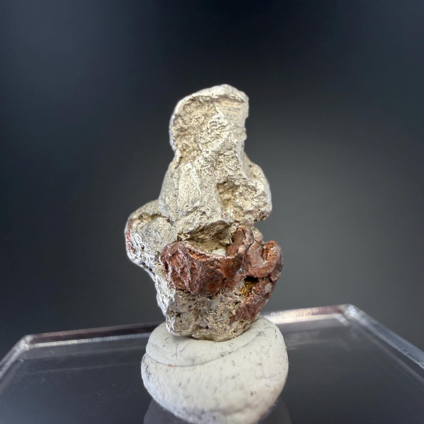 Native Silver ‘Half-Breed’ Nugget | 4.66g | Native Silver + Michigan Copper | Natural Copper Formation | Keweenaw Peninsula, Michigan