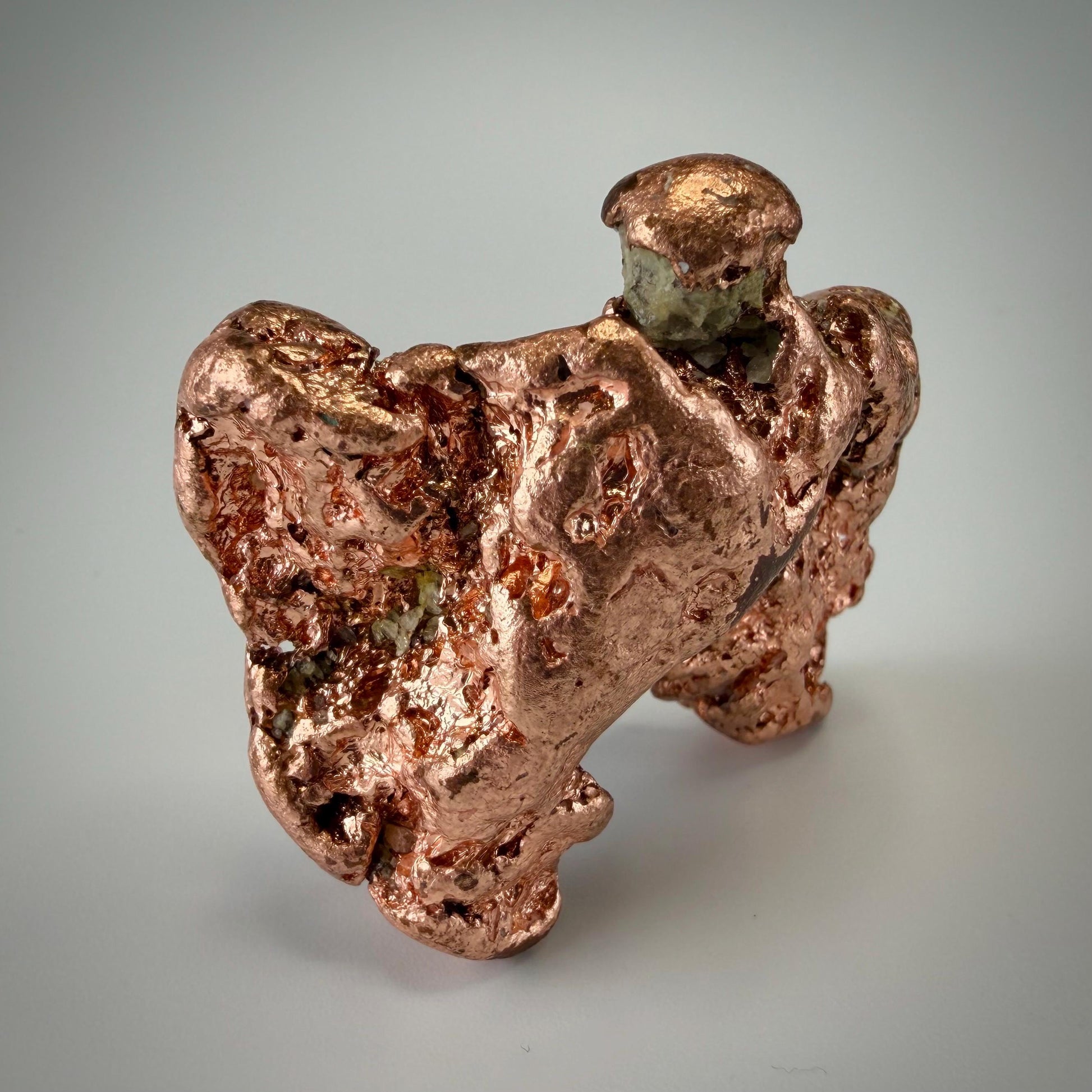 Native Copper Specimen | Display-Grade Michigan Vein Copper | 138 grams | Michigan Copper | Large Natural Copper Nugget | Keweenaw Copper