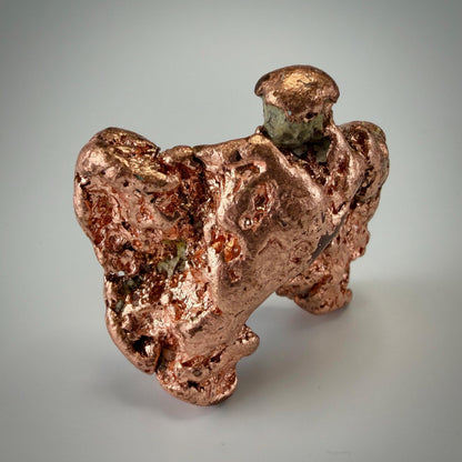 Native Copper Specimen | Display-Grade Michigan Vein Copper | 138 grams | Michigan Copper | Large Natural Copper Nugget | Keweenaw Copper