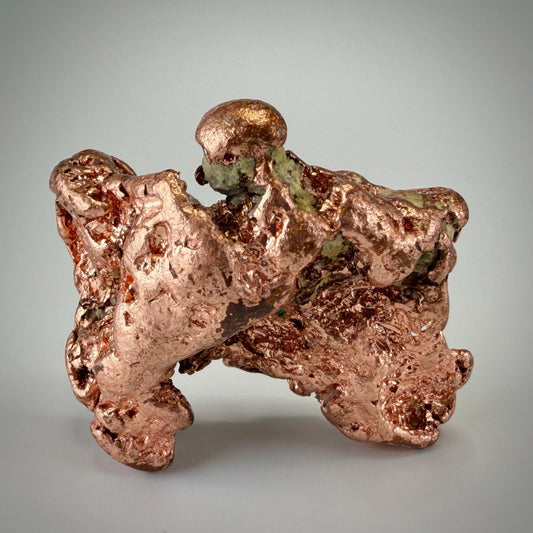 Native Copper Specimen | Display-Grade Michigan Vein Copper | 138 grams | Michigan Copper | Large Natural Copper Nugget | Keweenaw Copper