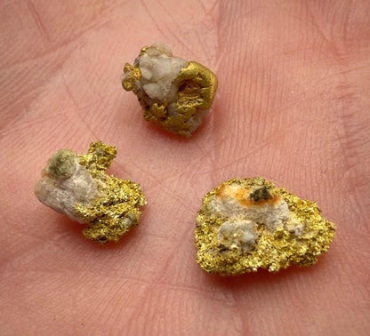 California Gold on Quartz Specimen Lot | Nevada County & Grass Valley | 1.50g Natural Gold Nuggets