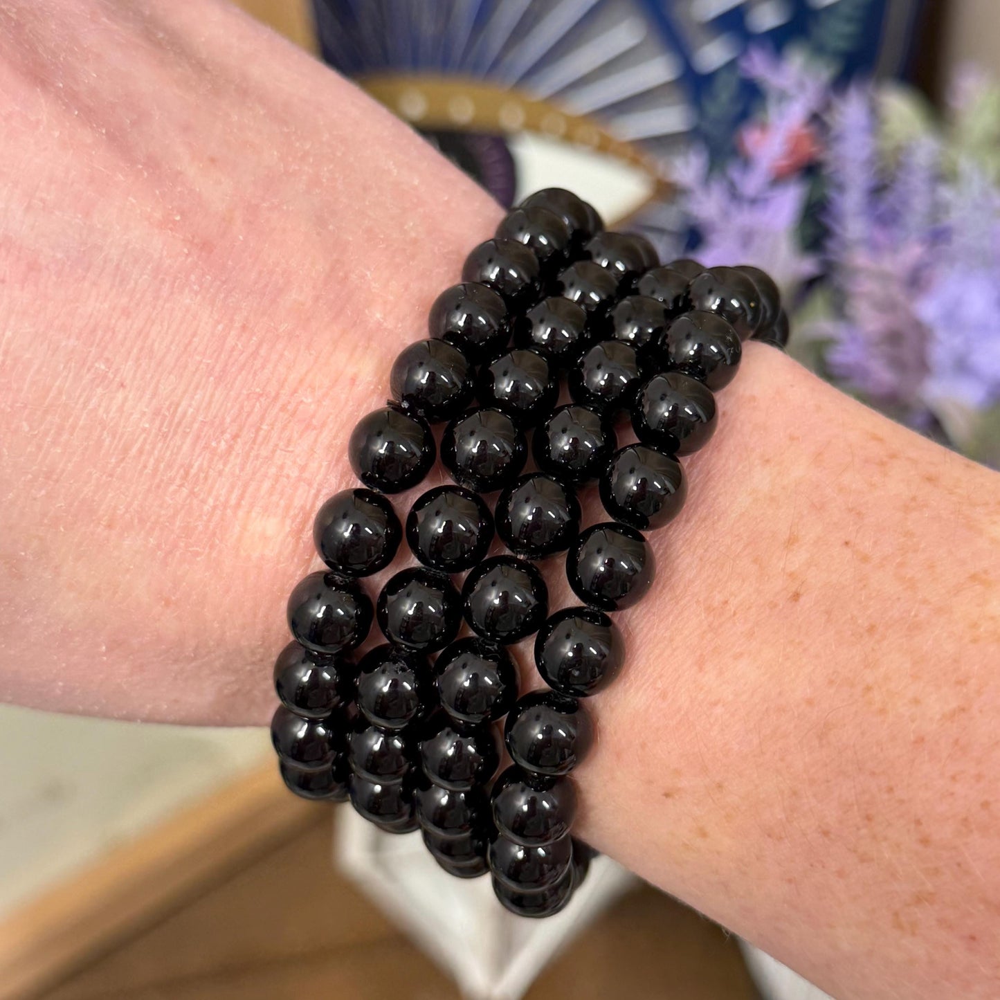 Black Tourmaline Bracelet | 8mm Crystal Bracelet