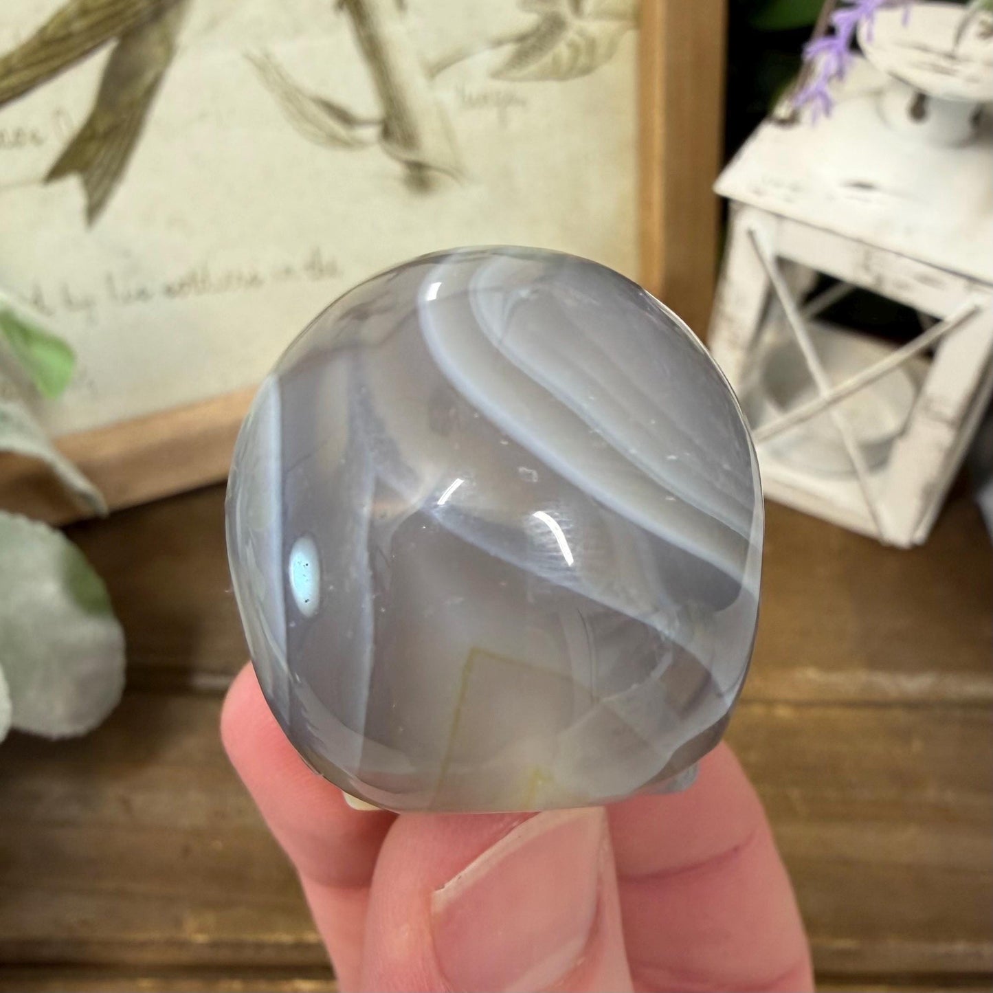 Small Banded Agate Skull | Crystal Skull | Quartz Skull