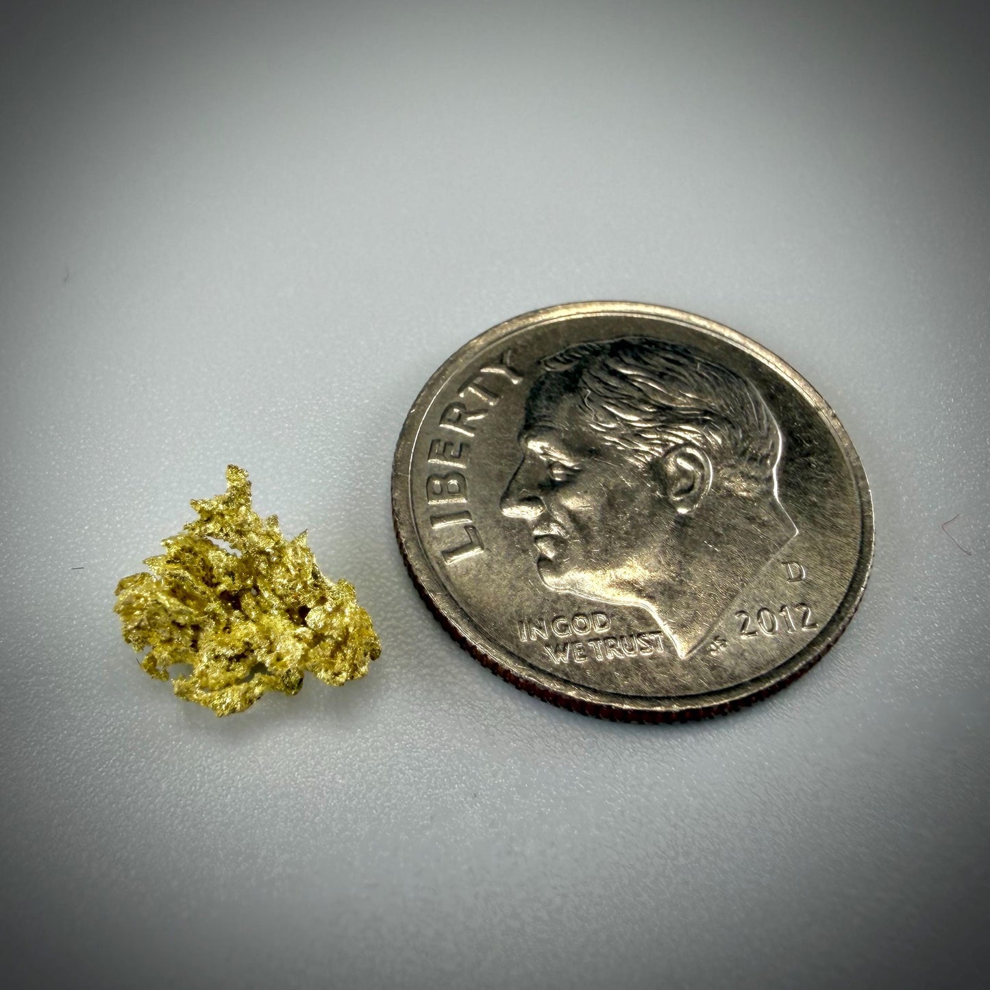 Crystallized Gold Nugget | Belshazzar Mine, Idaho | Natural Leaf & Dendritic Gold | 0.44g Collector Specimen