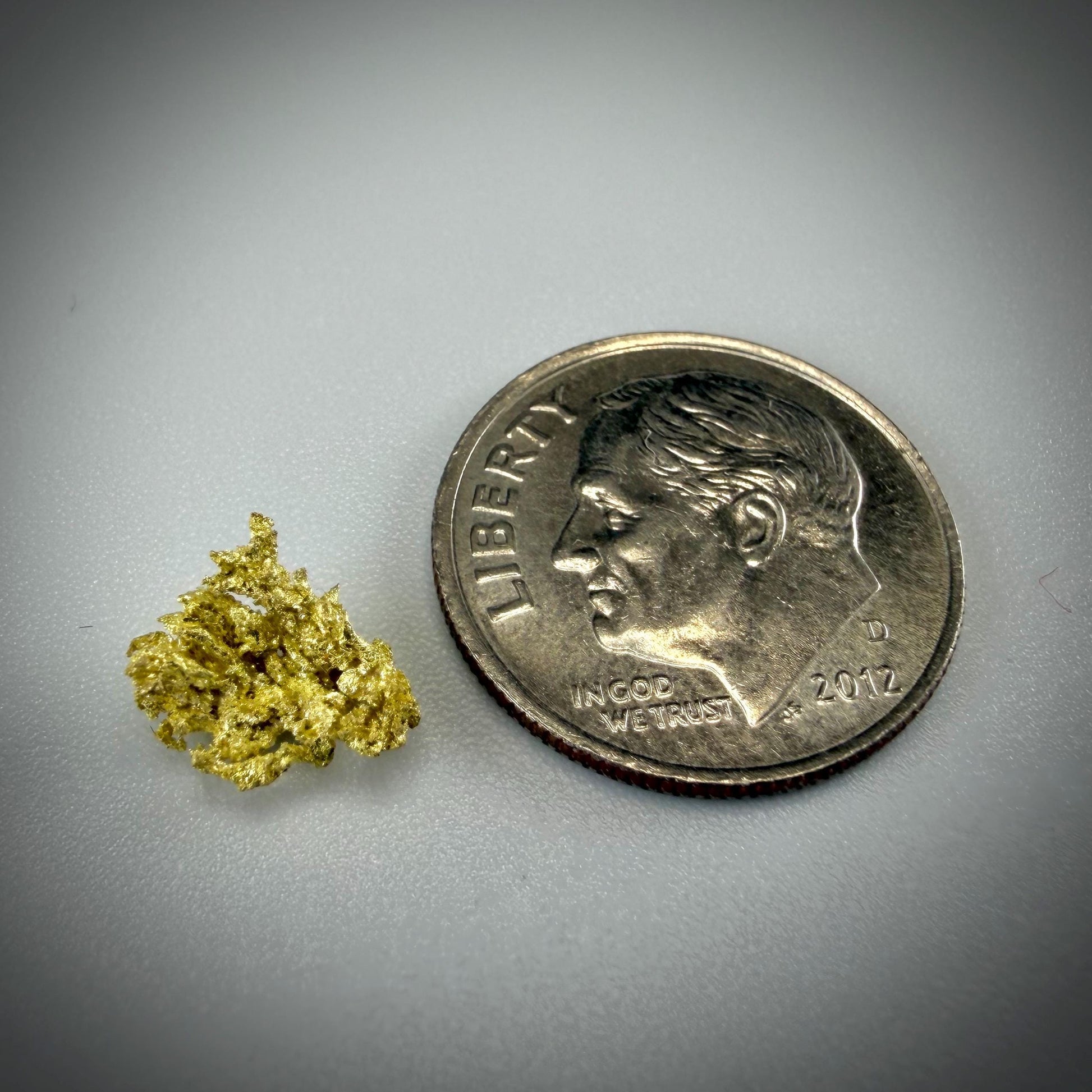 Crystallized Gold Nugget | Belshazzar Mine, Idaho | Natural Leaf & Dendritic Gold | 0.44g Collector Specimen