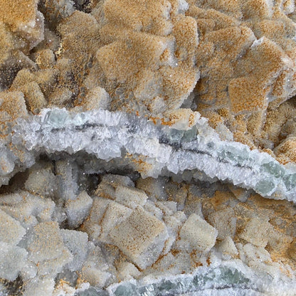 XL Cubic Fluorite with Quartz Druzy Overgrowth | Cubic Fluorite & Sparkling Quartz | Fluorite Cabinet Specimen | Mineral Specimen