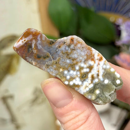 Ocean Jasper Tumble Set | Marovato OJ | Colorful Ocean Jasper Tumbles | Druzy Ocean Jasper