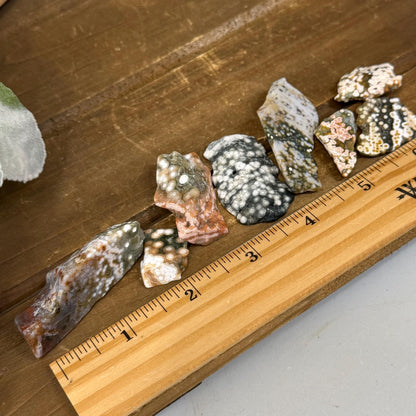 Ocean Jasper Tumble Set | Marovato OJ | Colorful Ocean Jasper Tumbles | Druzy Ocean Jasper