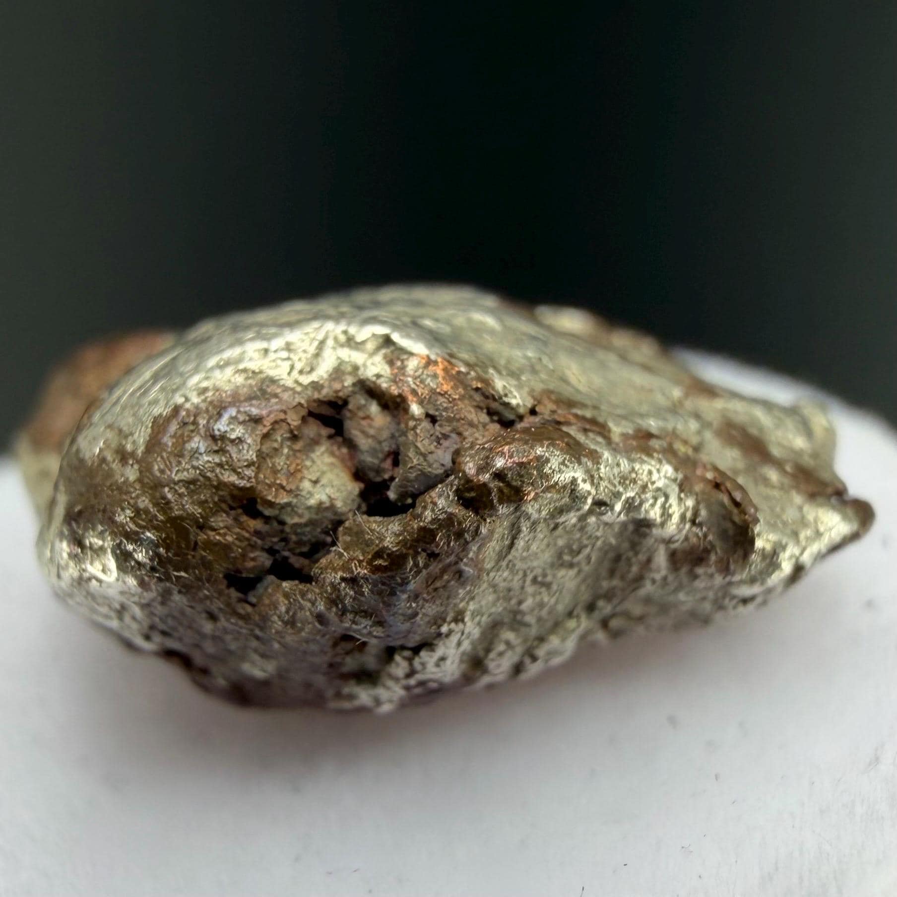 Native Silver-Copper ‘Half-Breed’ Nugget | 5.64g | Native Silver + Michigan Copper | Natural Copper Formation | Keweenaw Peninsula, Michigan